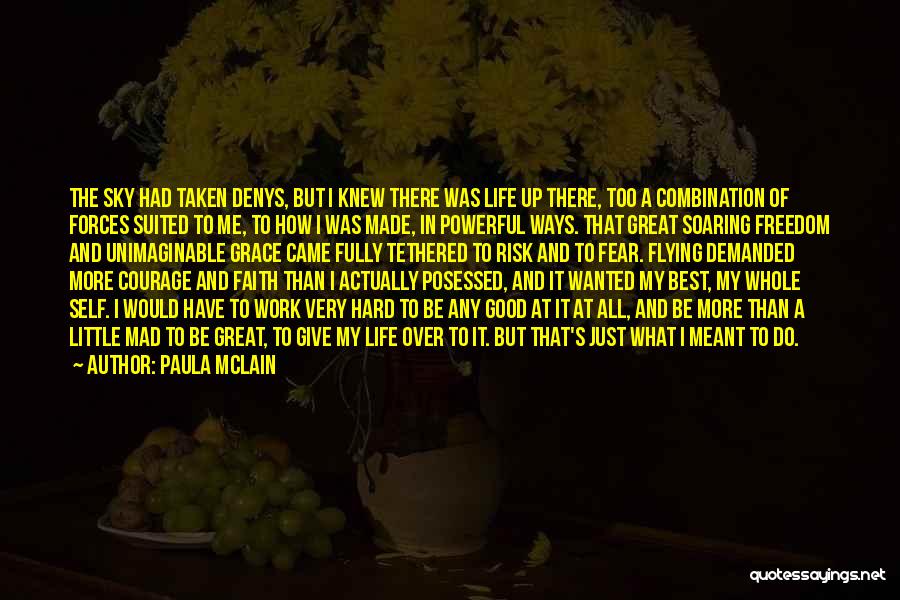 Paula McLain Quotes: The Sky Had Taken Denys, But I Knew There Was Life Up There, Too A Combination Of Forces Suited To