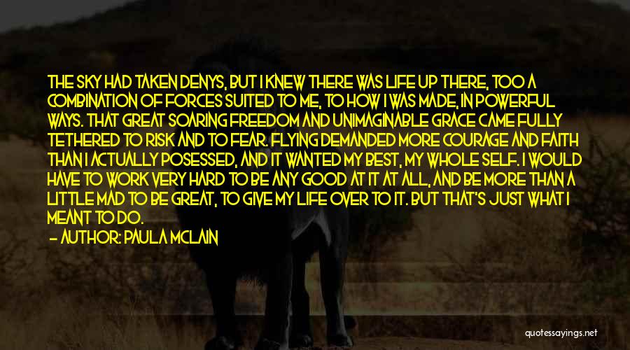 Paula McLain Quotes: The Sky Had Taken Denys, But I Knew There Was Life Up There, Too A Combination Of Forces Suited To