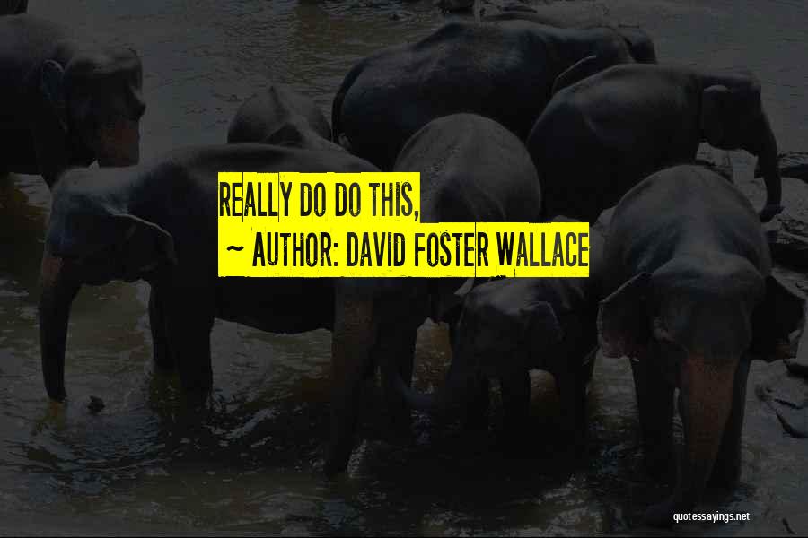 David Foster Wallace Quotes: Really Do Do This,