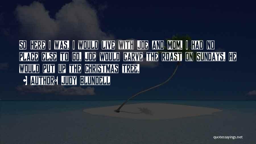Judy Blundell Quotes: So Here I Was. I Would Live With Joe And Mom. I Had No Place Else To Go. Joe Would