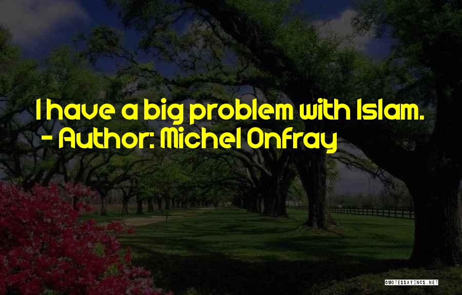 Michel Onfray Quotes: I Have A Big Problem With Islam.