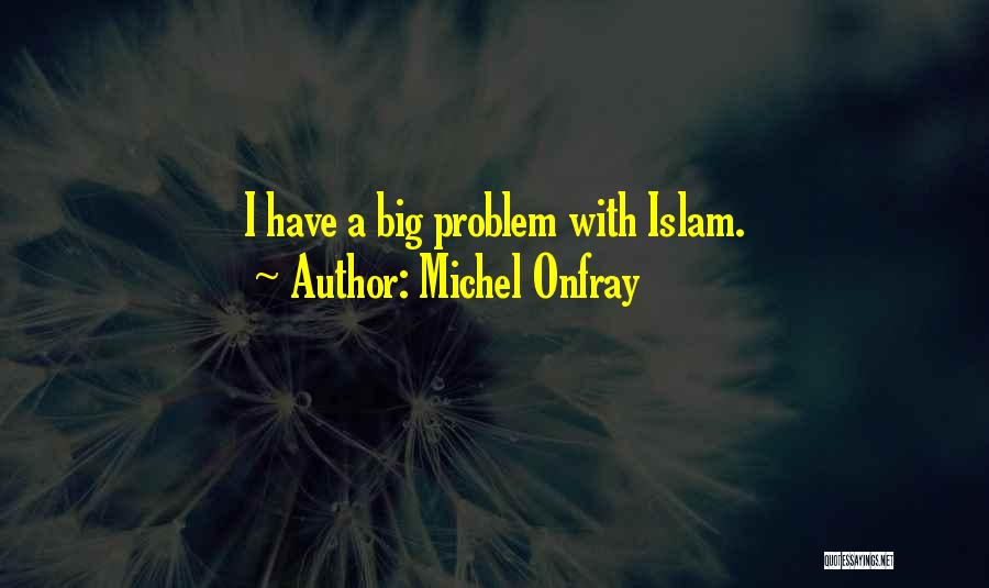 Michel Onfray Quotes: I Have A Big Problem With Islam.