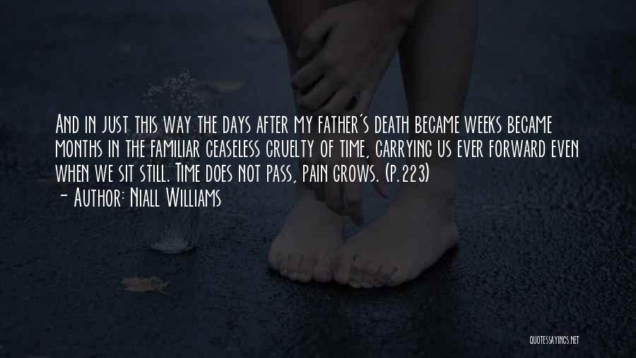 Niall Williams Quotes: And In Just This Way The Days After My Father's Death Became Weeks Became Months In The Familiar Ceaseless Cruelty