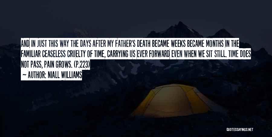 Niall Williams Quotes: And In Just This Way The Days After My Father's Death Became Weeks Became Months In The Familiar Ceaseless Cruelty