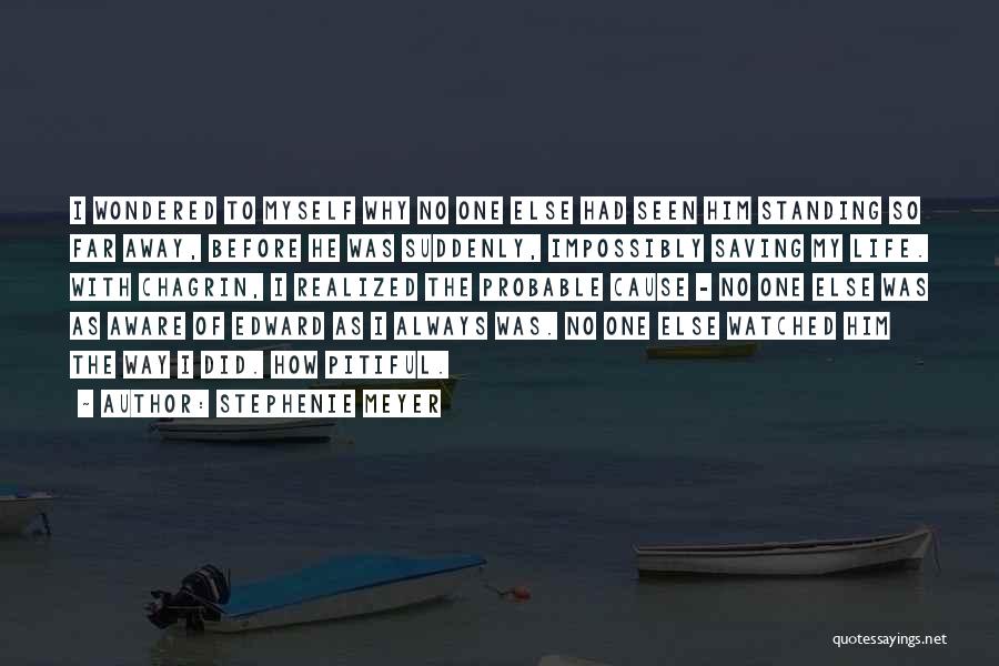Stephenie Meyer Quotes: I Wondered To Myself Why No One Else Had Seen Him Standing So Far Away, Before He Was Suddenly, Impossibly