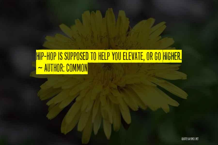 Common Quotes: Hip-hop Is Supposed To Help You Elevate, Or Go Higher.
