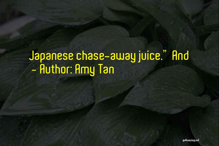 Amy Tan Quotes: Japanese Chase-away Juice. And