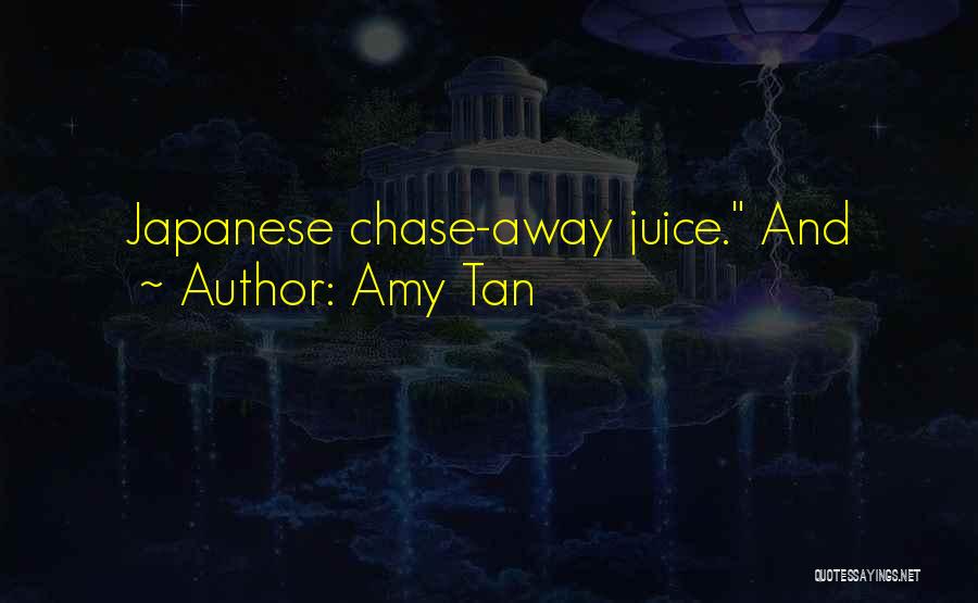 Amy Tan Quotes: Japanese Chase-away Juice. And