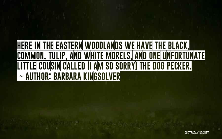 Barbara Kingsolver Quotes: Here In The Eastern Woodlands We Have The Black, Common, Tulip, And White Morels, And One Unfortunate Little Cousin Called