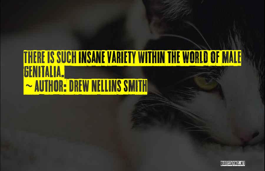 Drew Nellins Smith Quotes: There Is Such Insane Variety Within The World Of Male Genitalia.