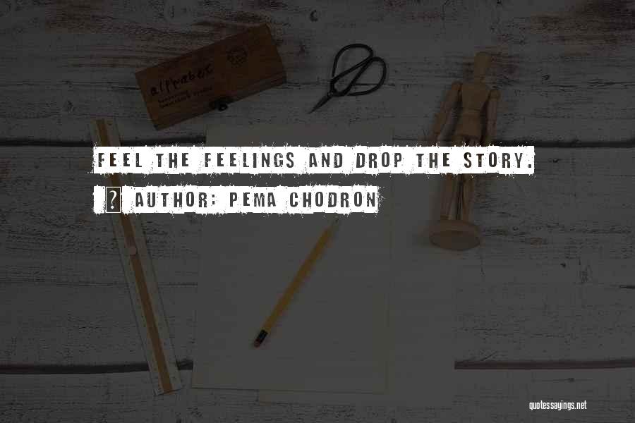 Pema Chodron Quotes: Feel The Feelings And Drop The Story.