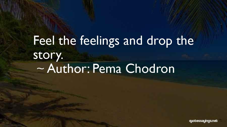 Pema Chodron Quotes: Feel The Feelings And Drop The Story.