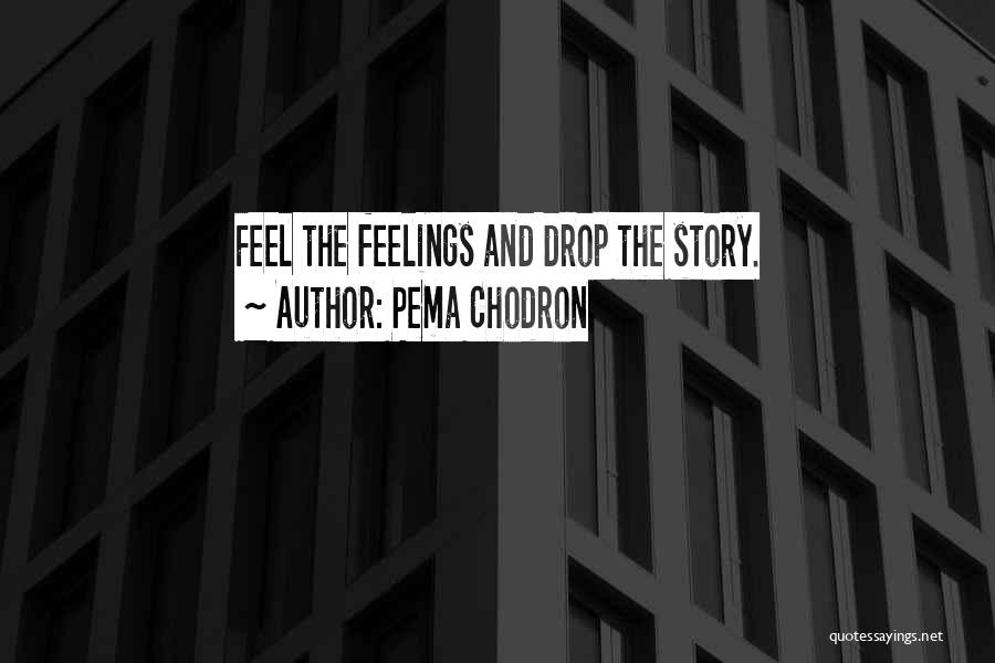 Pema Chodron Quotes: Feel The Feelings And Drop The Story.