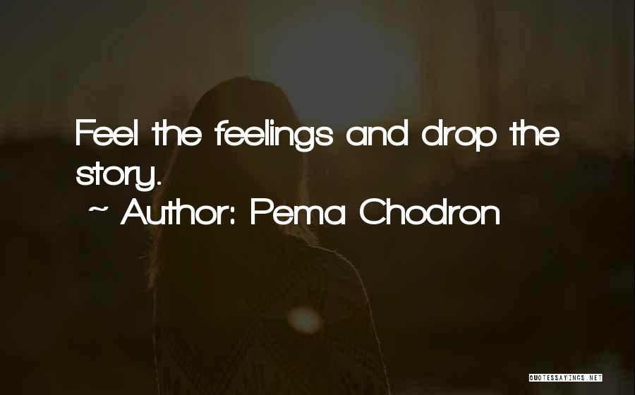 Pema Chodron Quotes: Feel The Feelings And Drop The Story.