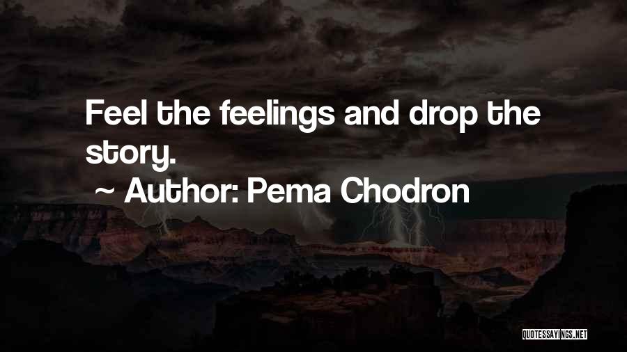 Pema Chodron Quotes: Feel The Feelings And Drop The Story.