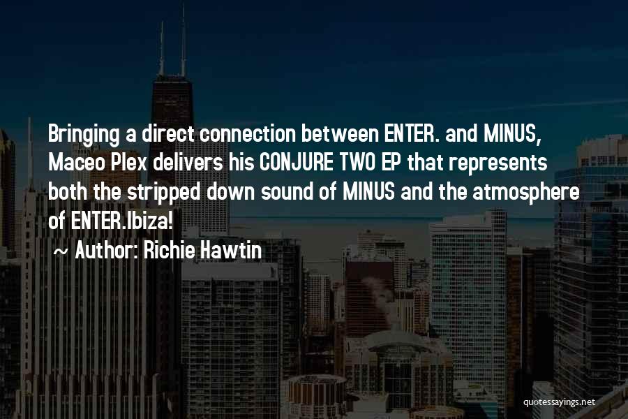 Richie Hawtin Quotes: Bringing A Direct Connection Between Enter. And Minus, Maceo Plex Delivers His Conjure Two Ep That Represents Both The Stripped