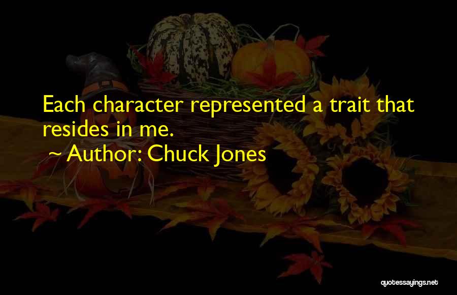 Chuck Jones Quotes: Each Character Represented A Trait That Resides In Me.