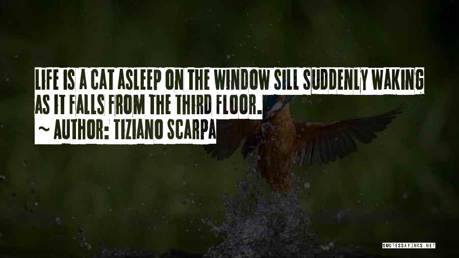 Tiziano Scarpa Quotes: Life Is A Cat Asleep On The Window Sill Suddenly Waking As It Falls From The Third Floor.