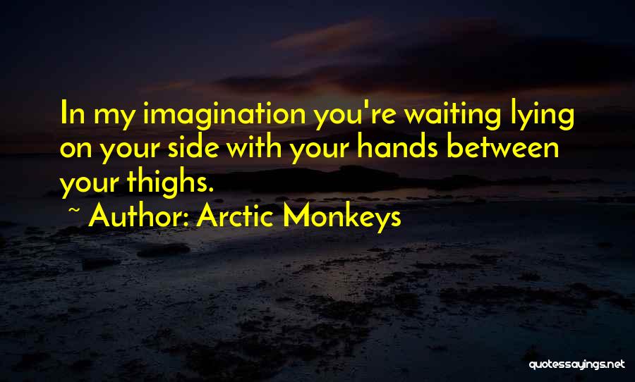 Arctic Monkeys Quotes: In My Imagination You're Waiting Lying On Your Side With Your Hands Between Your Thighs.