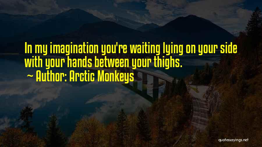 Arctic Monkeys Quotes: In My Imagination You're Waiting Lying On Your Side With Your Hands Between Your Thighs.