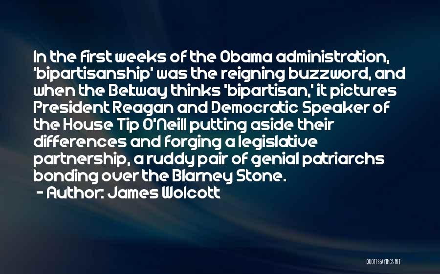 James Wolcott Quotes: In The First Weeks Of The Obama Administration, 'bipartisanship' Was The Reigning Buzzword, And When The Beltway Thinks 'bipartisan,' It