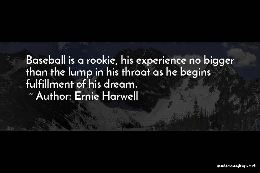 Ernie Harwell Quotes: Baseball Is A Rookie, His Experience No Bigger Than The Lump In His Throat As He Begins Fulfillment Of His