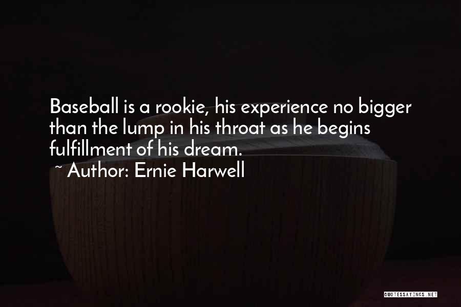 Ernie Harwell Quotes: Baseball Is A Rookie, His Experience No Bigger Than The Lump In His Throat As He Begins Fulfillment Of His