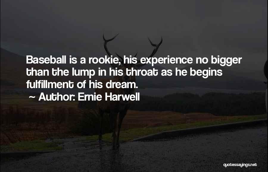 Ernie Harwell Quotes: Baseball Is A Rookie, His Experience No Bigger Than The Lump In His Throat As He Begins Fulfillment Of His