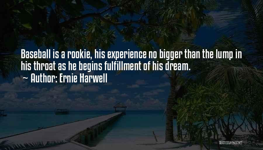 Ernie Harwell Quotes: Baseball Is A Rookie, His Experience No Bigger Than The Lump In His Throat As He Begins Fulfillment Of His