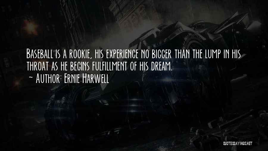 Ernie Harwell Quotes: Baseball Is A Rookie, His Experience No Bigger Than The Lump In His Throat As He Begins Fulfillment Of His