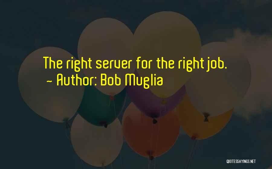 Bob Muglia Quotes: The Right Server For The Right Job.