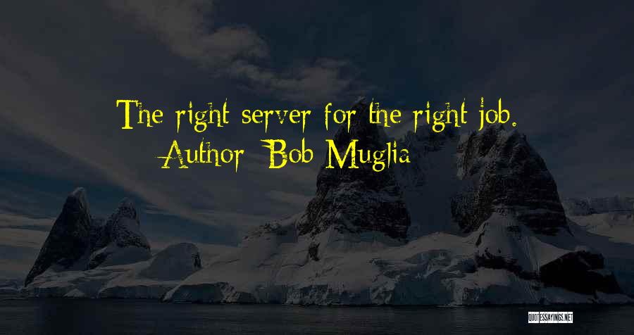 Bob Muglia Quotes: The Right Server For The Right Job.