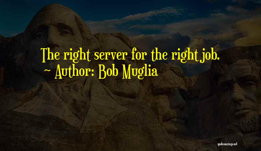 Bob Muglia Quotes: The Right Server For The Right Job.