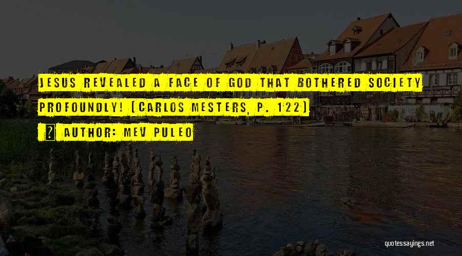 Mev Puleo Quotes: Jesus Revealed A Face Of God That Bothered Society Profoundly! (carlos Mesters, P. 122)