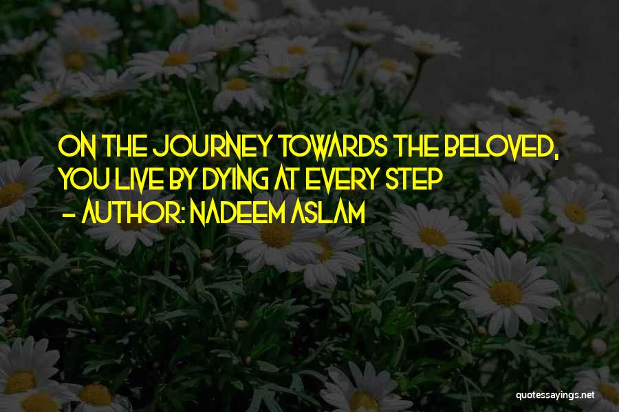 Nadeem Aslam Quotes: On The Journey Towards The Beloved, You Live By Dying At Every Step