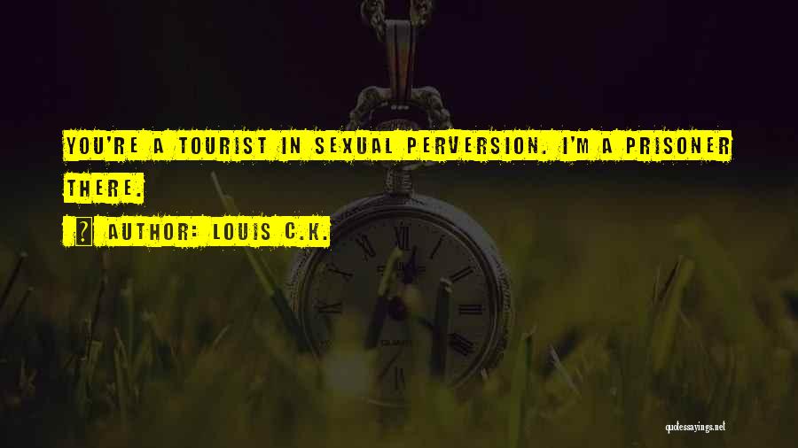 Louis C.K. Quotes: You're A Tourist In Sexual Perversion. I'm A Prisoner There.