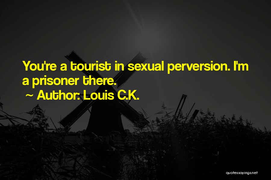 Louis C.K. Quotes: You're A Tourist In Sexual Perversion. I'm A Prisoner There.