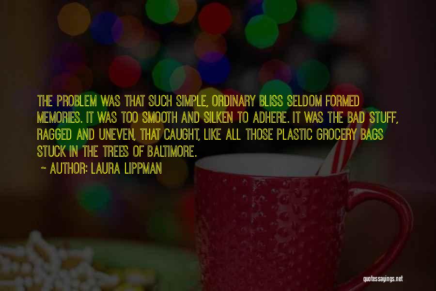 Laura Lippman Quotes: The Problem Was That Such Simple, Ordinary Bliss Seldom Formed Memories. It Was Too Smooth And Silken To Adhere. It