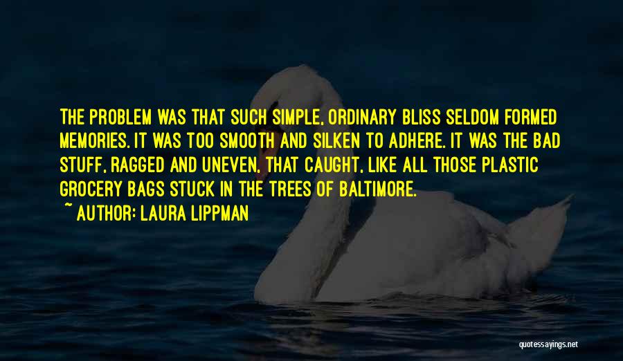 Laura Lippman Quotes: The Problem Was That Such Simple, Ordinary Bliss Seldom Formed Memories. It Was Too Smooth And Silken To Adhere. It