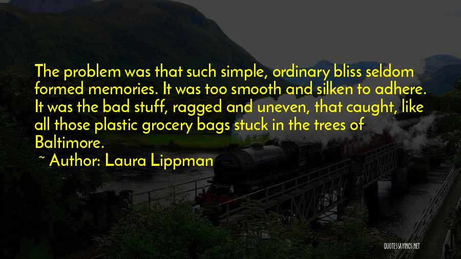Laura Lippman Quotes: The Problem Was That Such Simple, Ordinary Bliss Seldom Formed Memories. It Was Too Smooth And Silken To Adhere. It