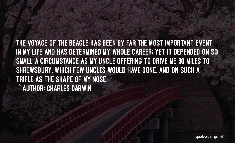 Charles Darwin Quotes: The Voyage Of The Beagle Has Been By Far The Most Important Event In My Life And Has Determined My