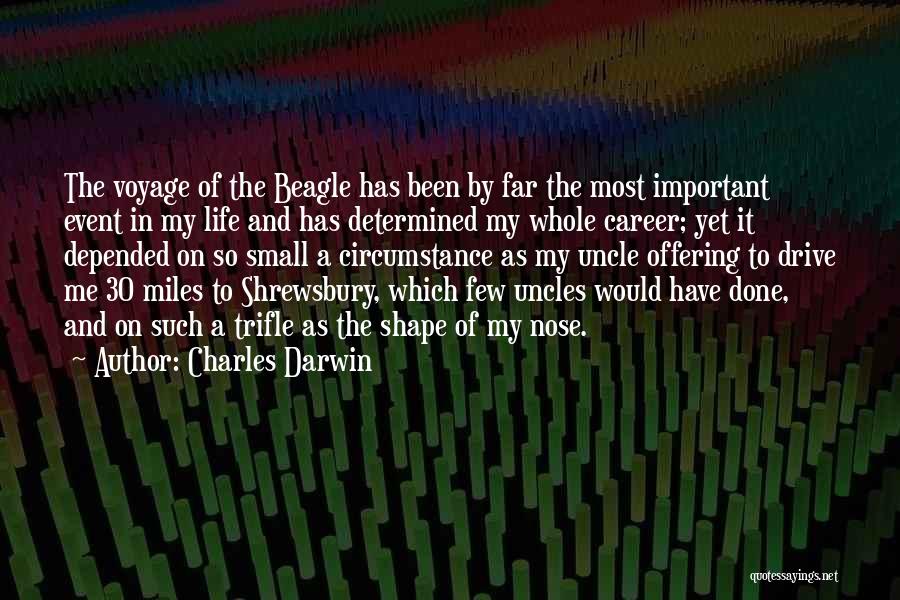 Charles Darwin Quotes: The Voyage Of The Beagle Has Been By Far The Most Important Event In My Life And Has Determined My