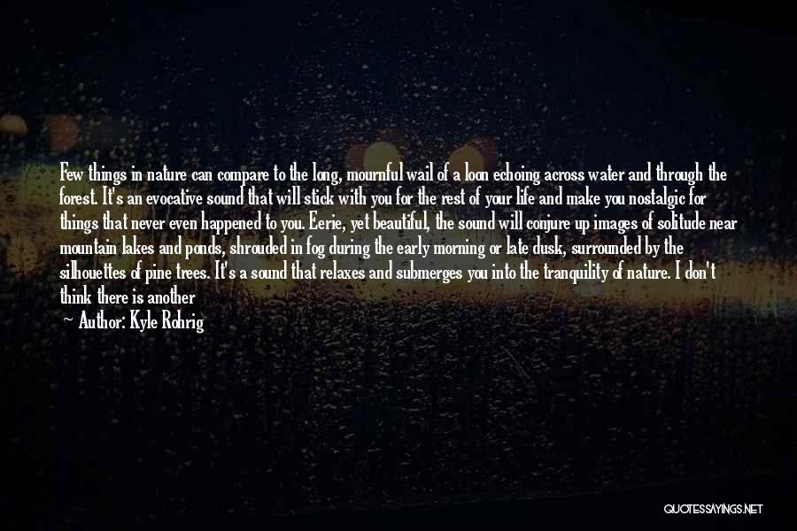 Kyle Rohrig Quotes: Few Things In Nature Can Compare To The Long, Mournful Wail Of A Loon Echoing Across Water And Through The