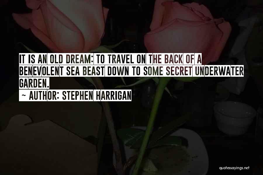 Stephen Harrigan Quotes: It Is An Old Dream: To Travel On The Back Of A Benevolent Sea Beast Down To Some Secret Underwater