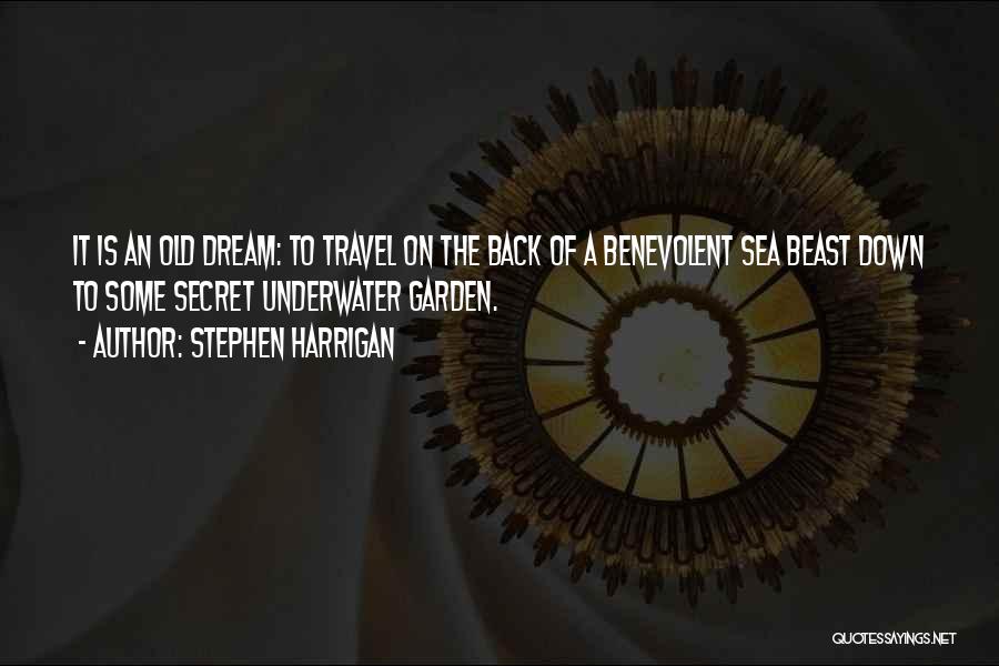 Stephen Harrigan Quotes: It Is An Old Dream: To Travel On The Back Of A Benevolent Sea Beast Down To Some Secret Underwater