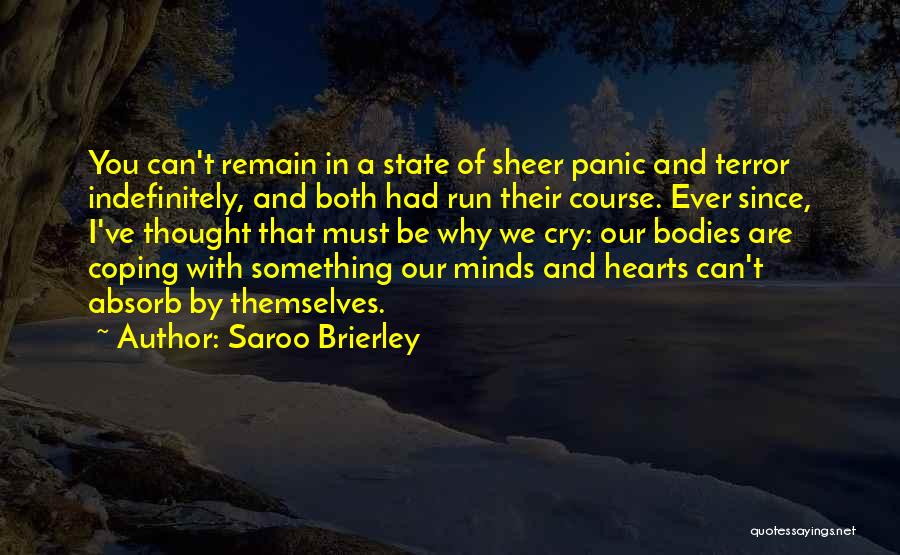 Saroo Brierley Quotes: You Can't Remain In A State Of Sheer Panic And Terror Indefinitely, And Both Had Run Their Course. Ever Since,