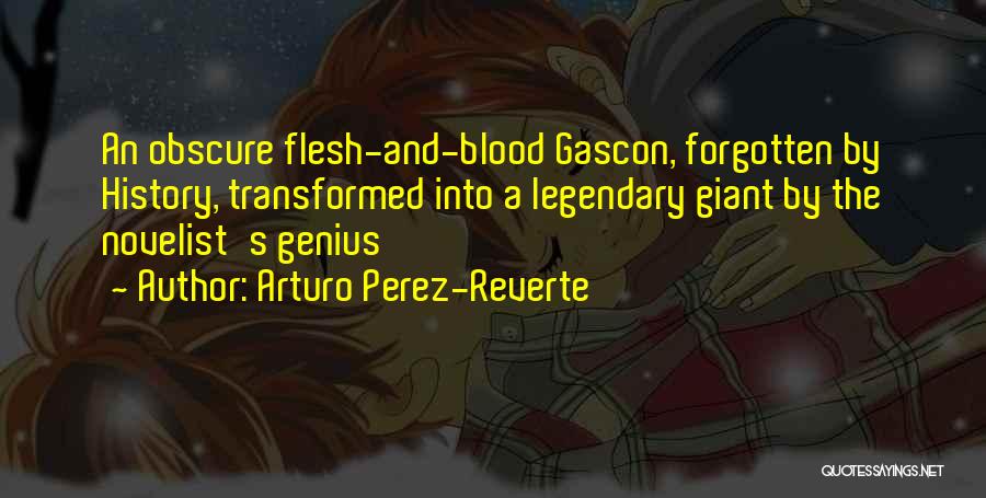 Arturo Perez-Reverte Quotes: An Obscure Flesh-and-blood Gascon, Forgotten By History, Transformed Into A Legendary Giant By The Novelist's Genius