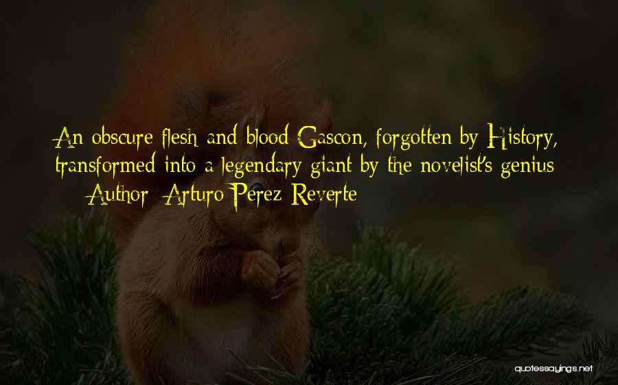 Arturo Perez-Reverte Quotes: An Obscure Flesh-and-blood Gascon, Forgotten By History, Transformed Into A Legendary Giant By The Novelist's Genius