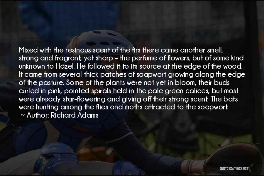 Richard Adams Quotes: Mixed With The Resinous Scent Of The Firs There Came Another Smell, Strong And Fragrant, Yet Sharp - The Perfume