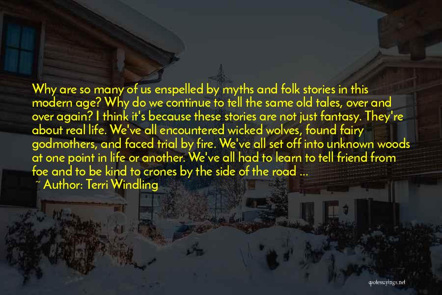 Terri Windling Quotes: Why Are So Many Of Us Enspelled By Myths And Folk Stories In This Modern Age? Why Do We Continue